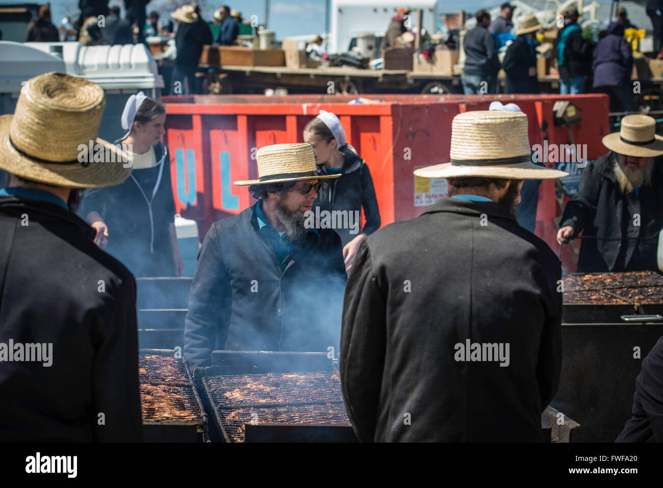 Rawlinsville, PA Amish Mud Sale, held every spring in Lancaster, PA