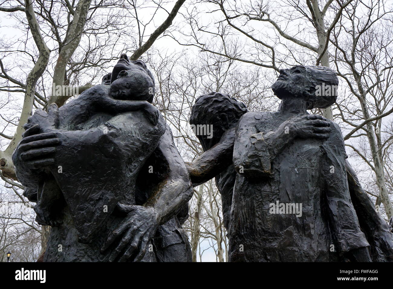 "The Immigrants", Bronze Sculpture at Battery Park, New York City, NY