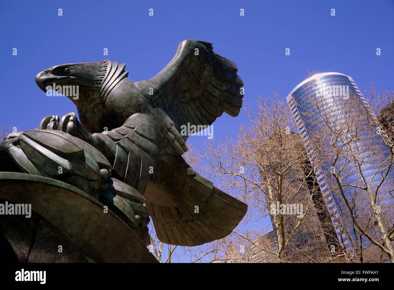 Eagle Statue at Battery Park, New York City, NY, USA Stock Photo Alamy