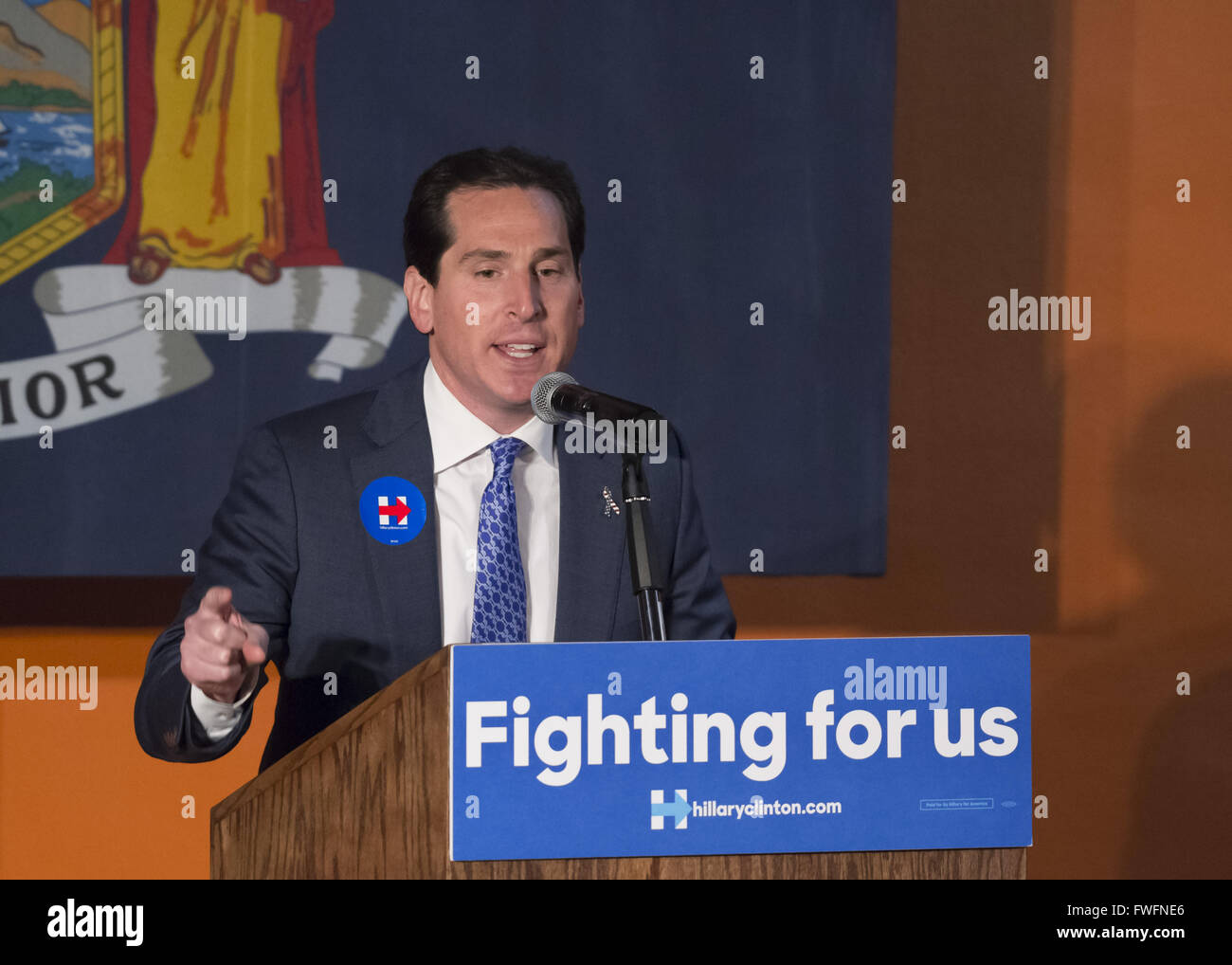 Elmont, New York, USA. 5th Apr, 2016. Assemblyman TODD KAMINSKY, the