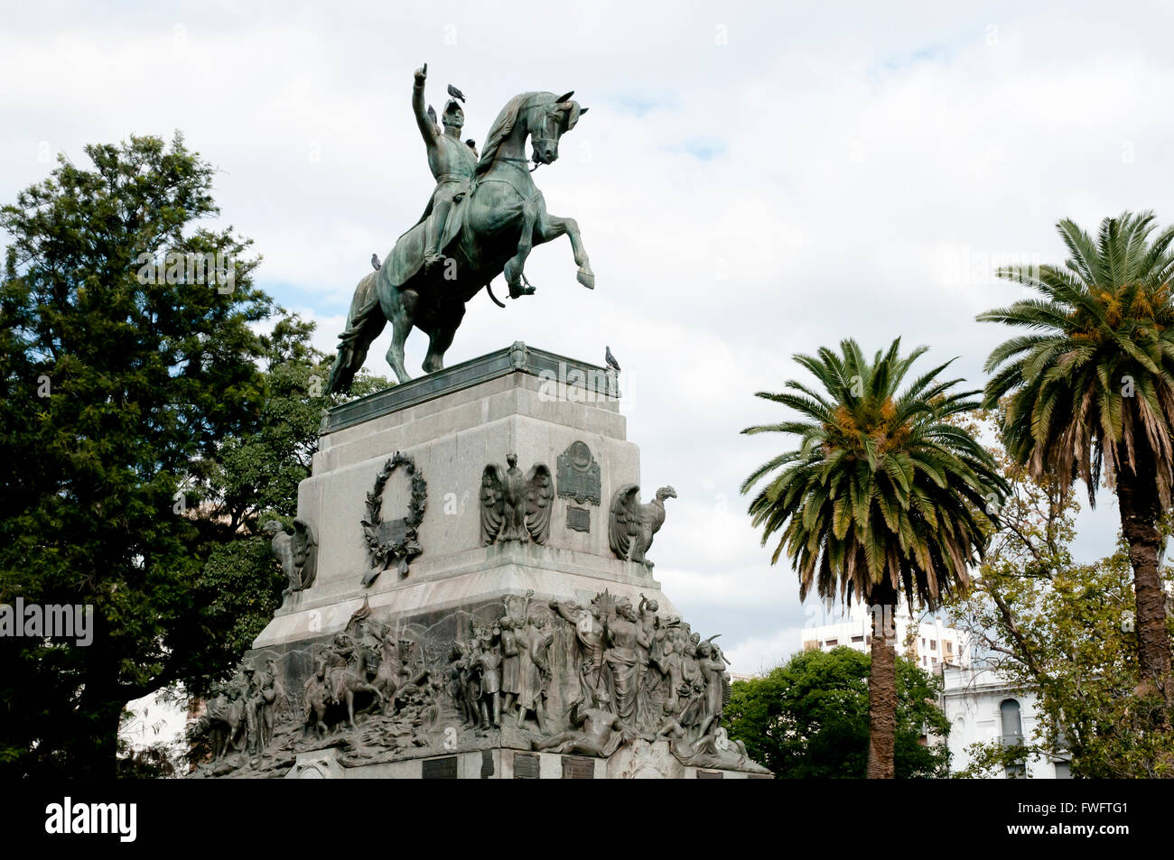 Statue of General Jose De San Martin - Cordoba - Argentina Stock Photo