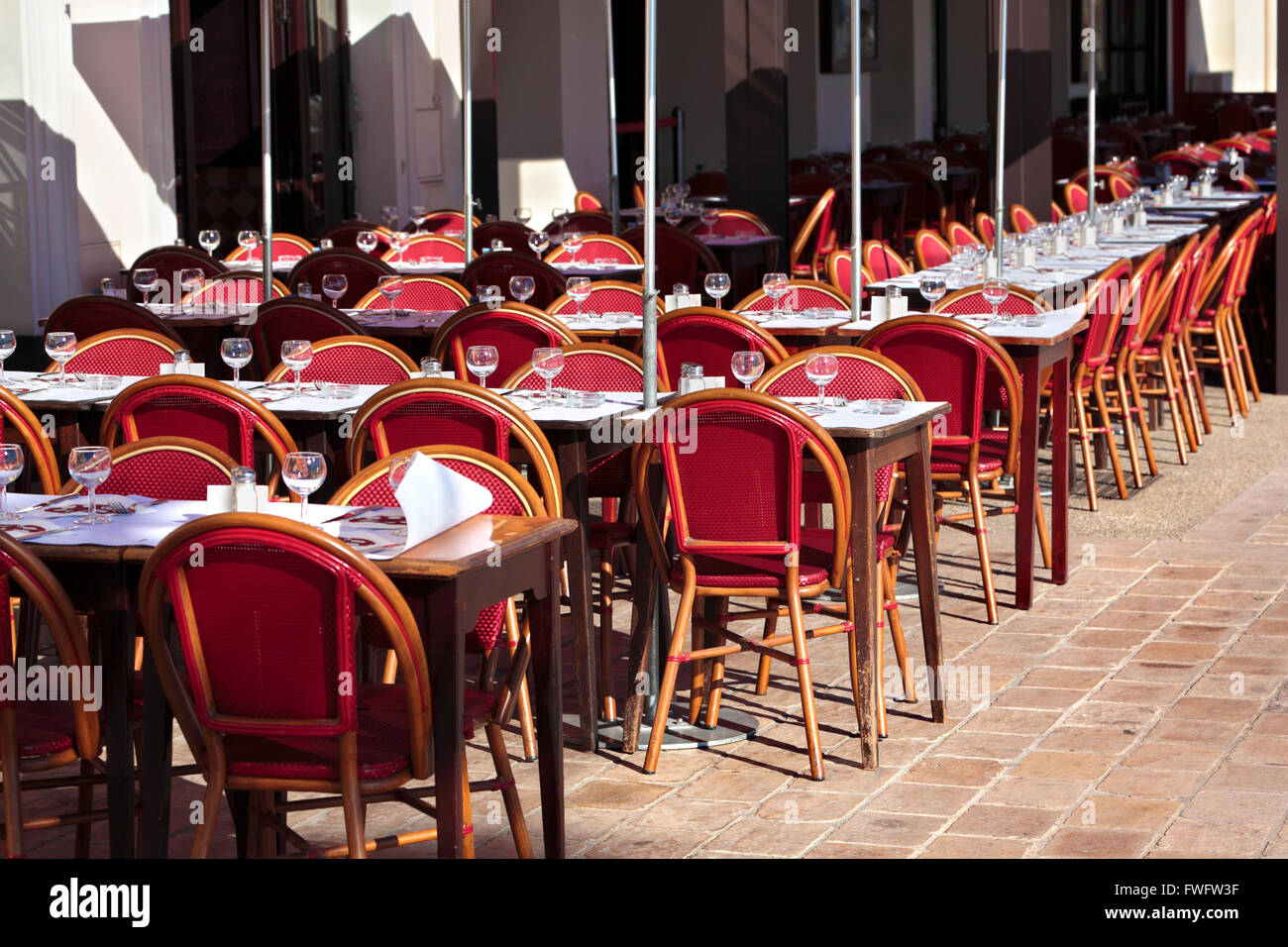 French restaurant South of France Stock Photo