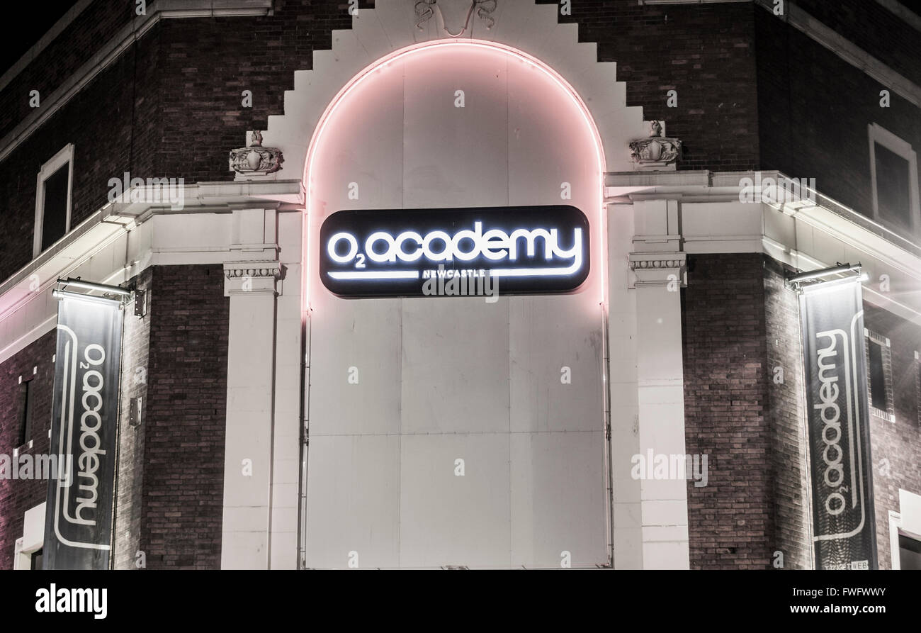 O2 Academy venue in Newcastle upon Tyne, England, UK Stock Photo