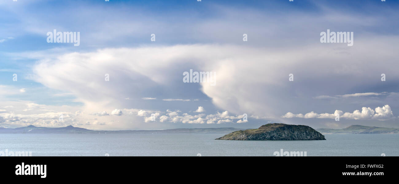 Craigleith Island from North Berwick, East Lothian, Scotland. Stock Photo