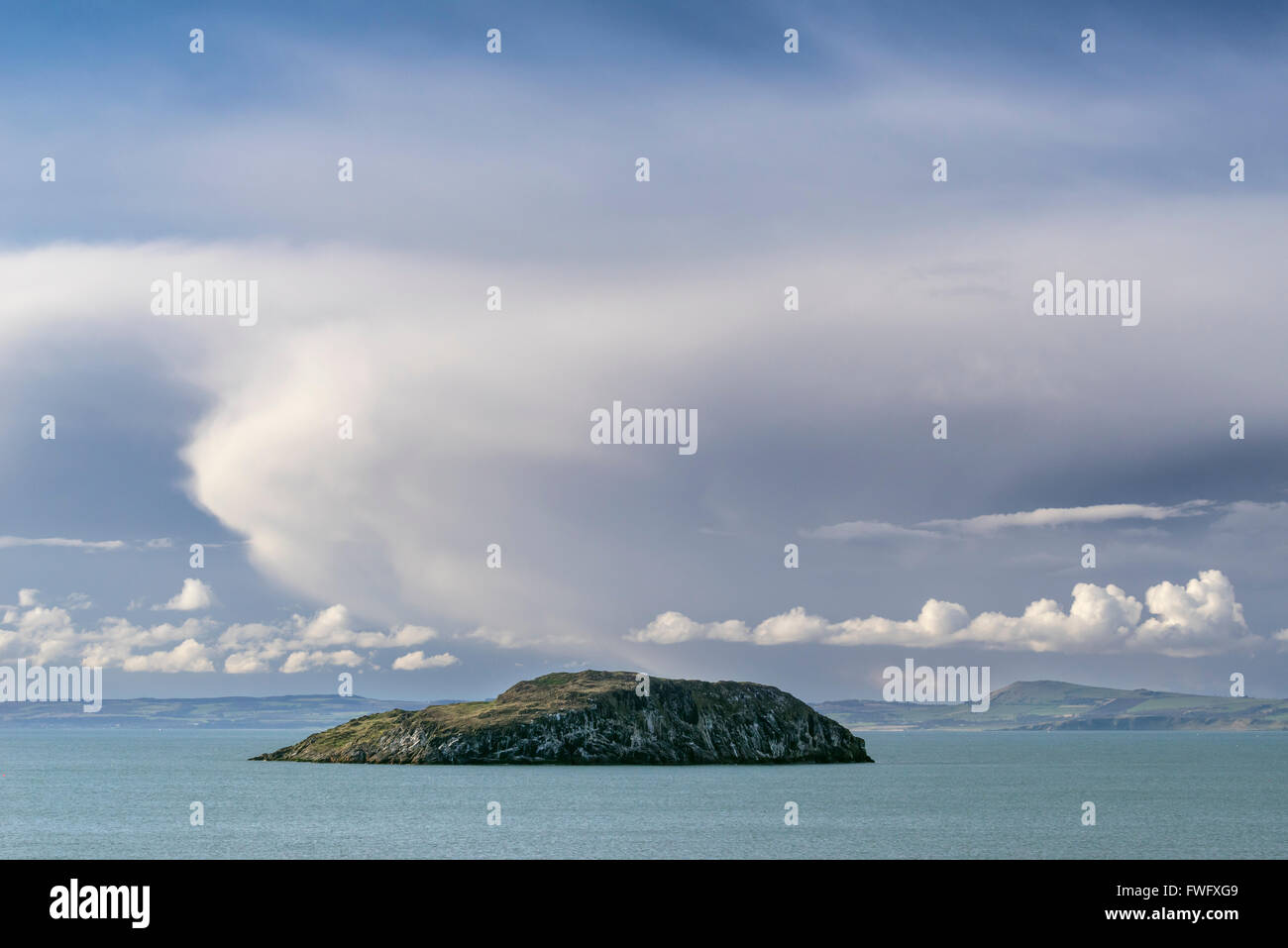 Craigleith Island from North Berwick, East Lothian, Scotland. Stock Photo