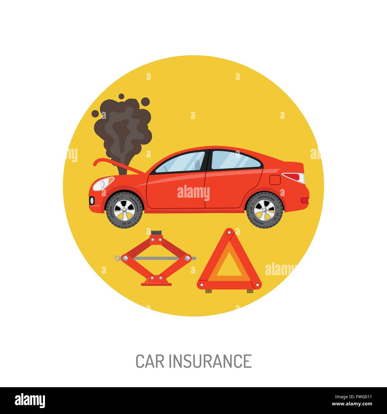 Car vehicle insurance Stock Vector Images - Alamy