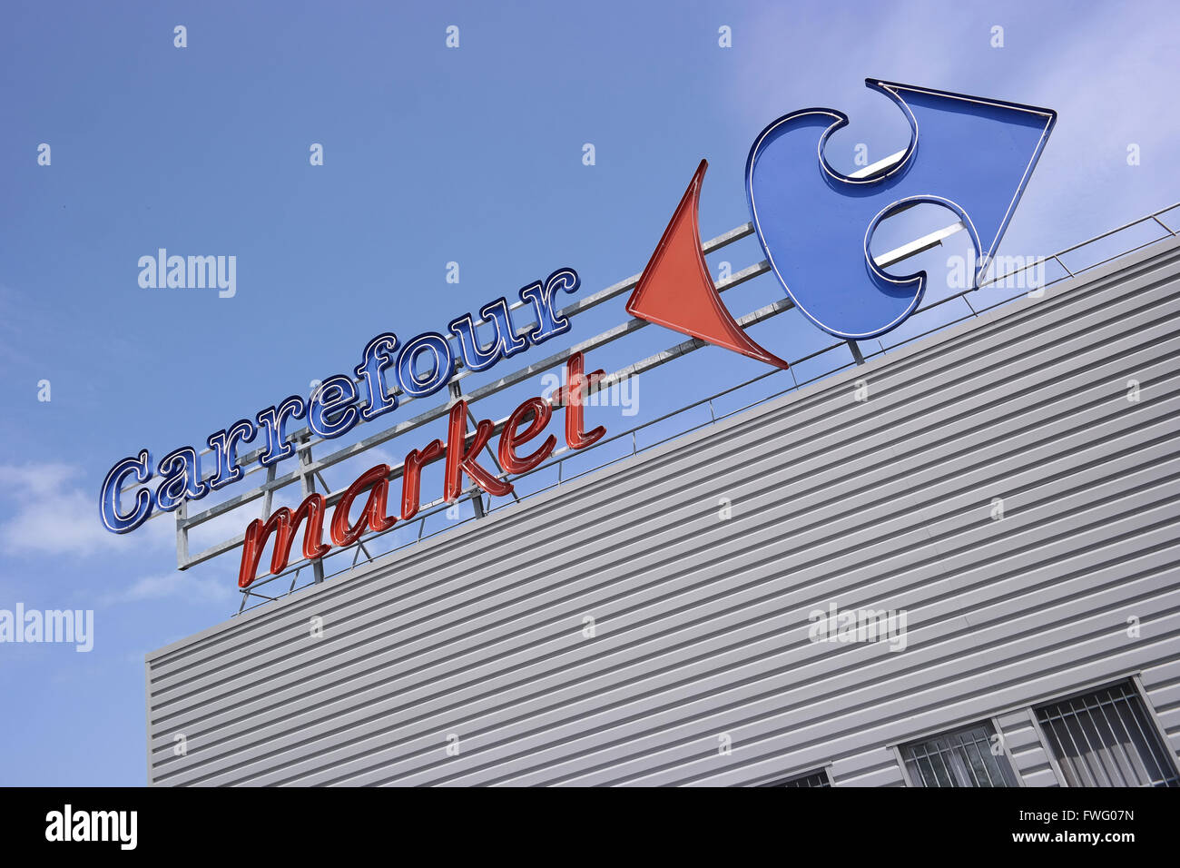 Carrefour market Stock Photo