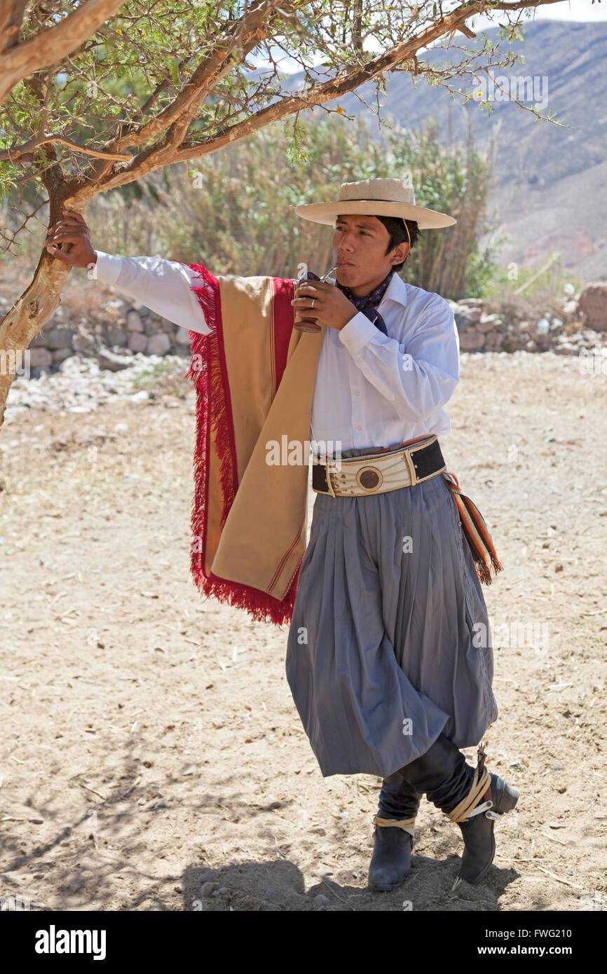 Gaucho in Tilcara, Argentina, South America Stock Photo