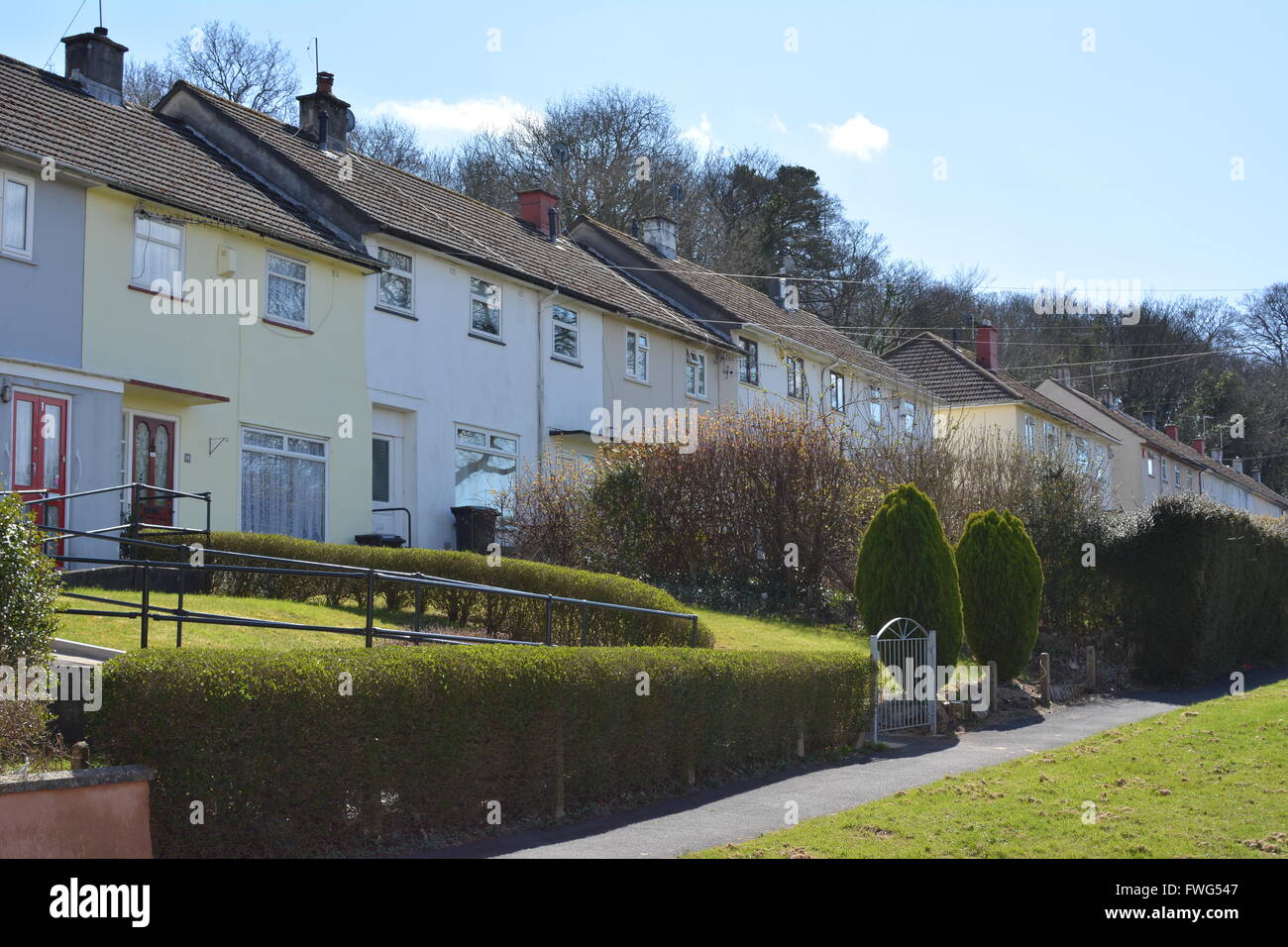 English houses in Bristol Stock Photo Alamy