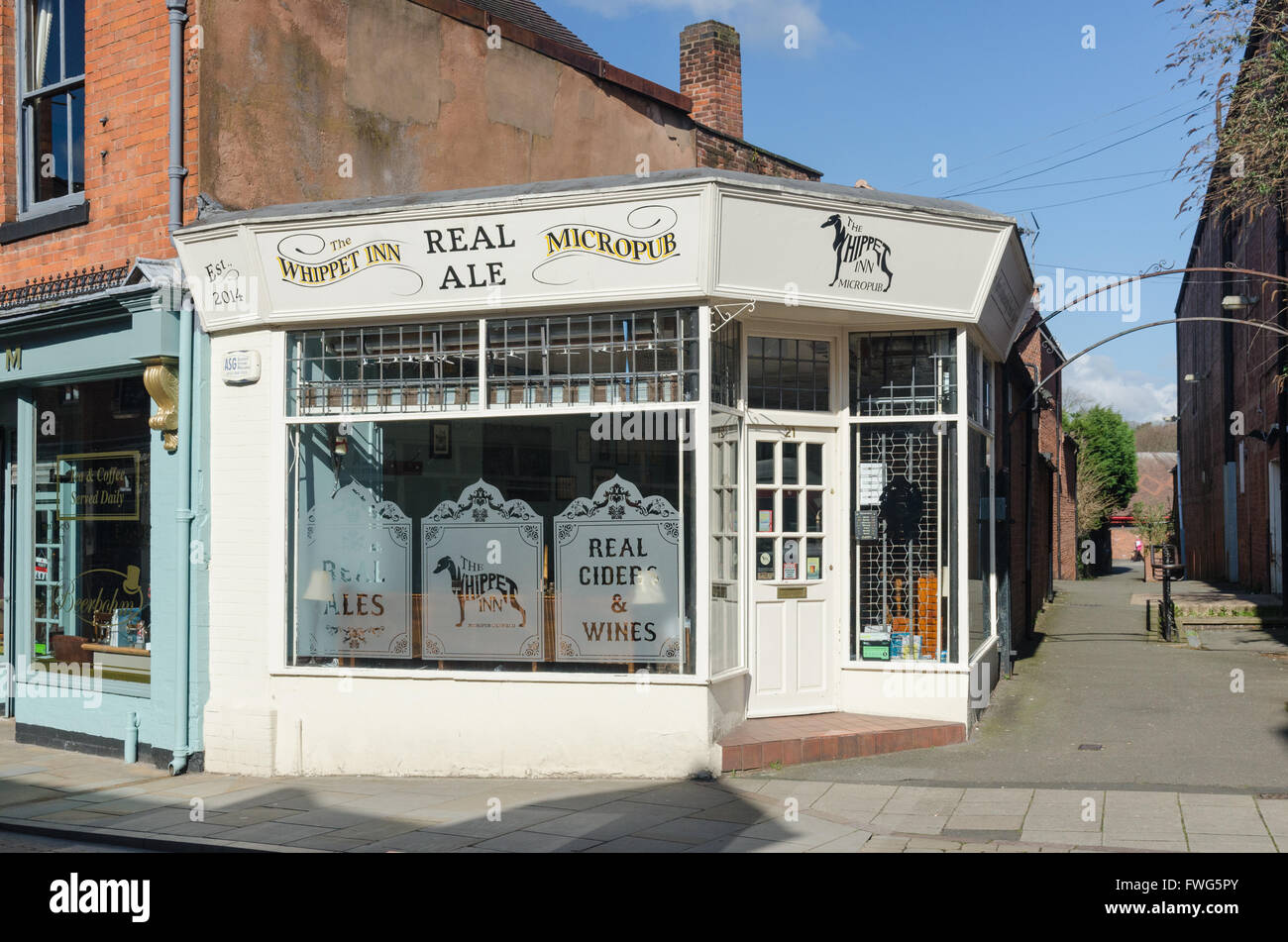 The Whippet Inn Micropub in Tamworth Street, Lichfield Stock Photo