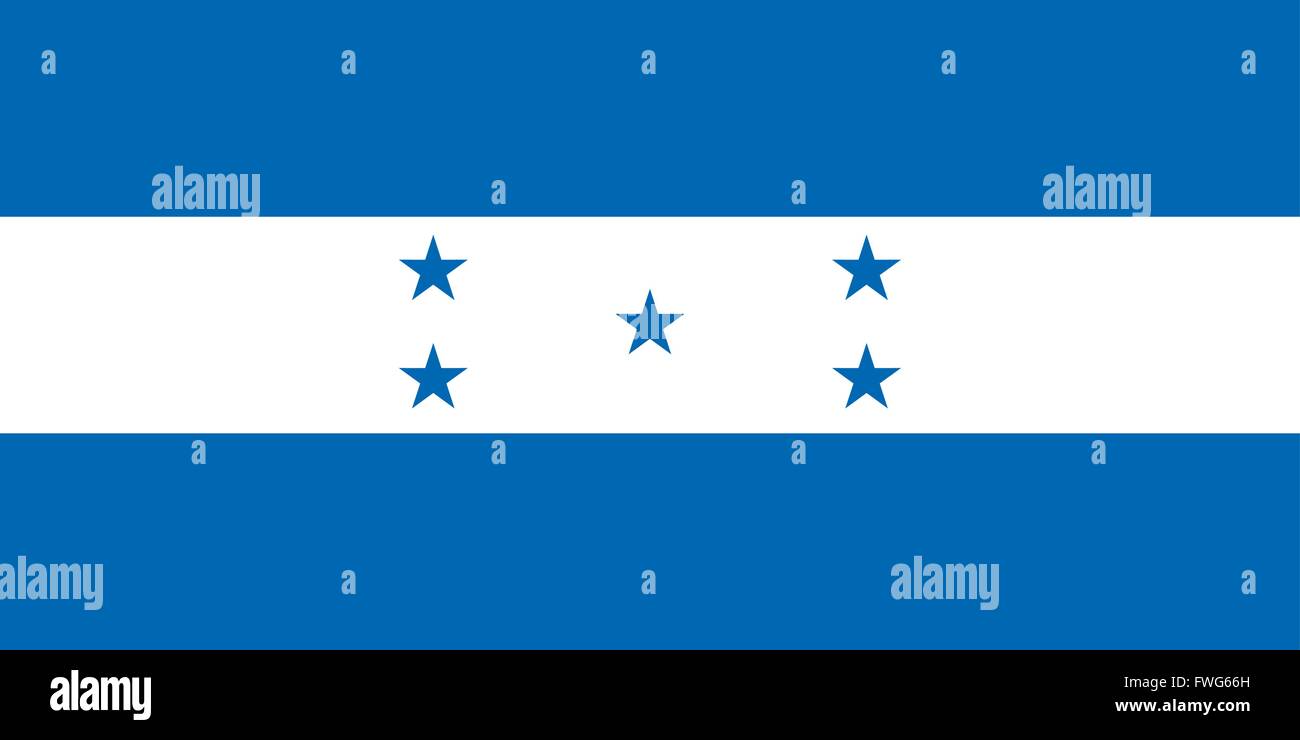 Honduras flag Stock Vector