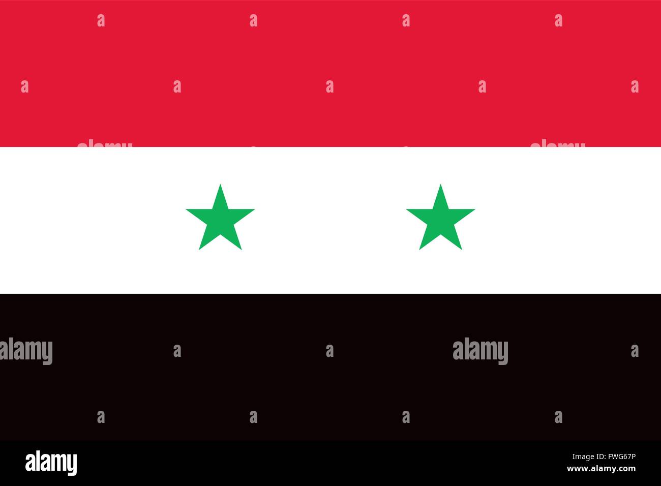 Syria flag Stock Vector