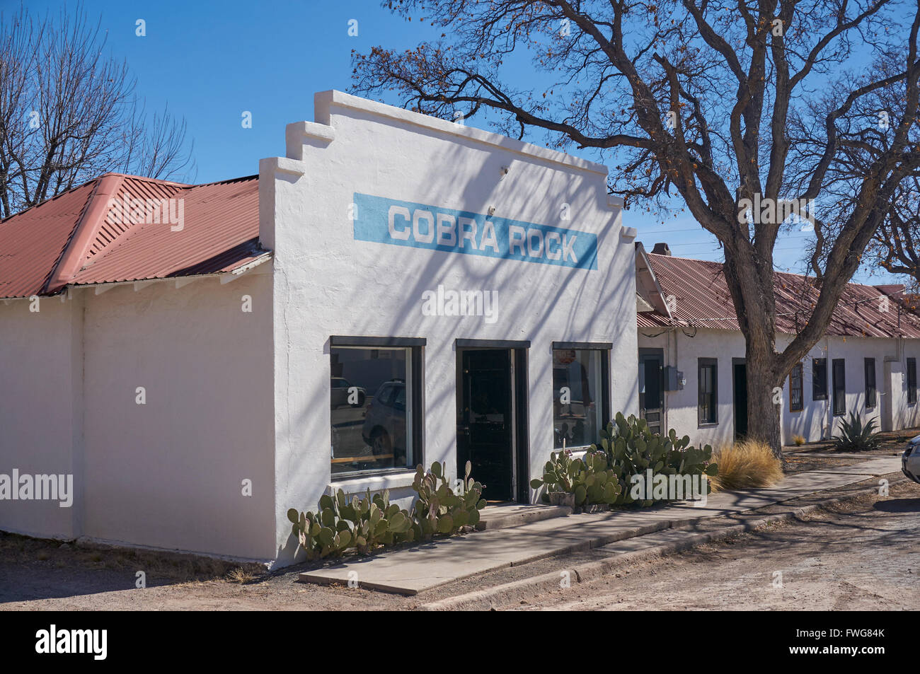 Cobra Rock, Retail shop, Marfa, Texas, USA Stock Photo