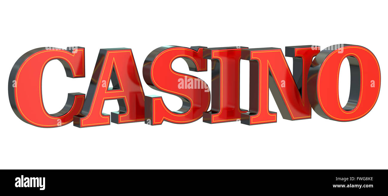 Casino concept, 3D rendering isolated on white background Stock Photo ...