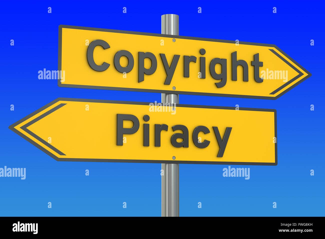 copyright vs piracy concept, 3D rendering Stock Photo Alamy