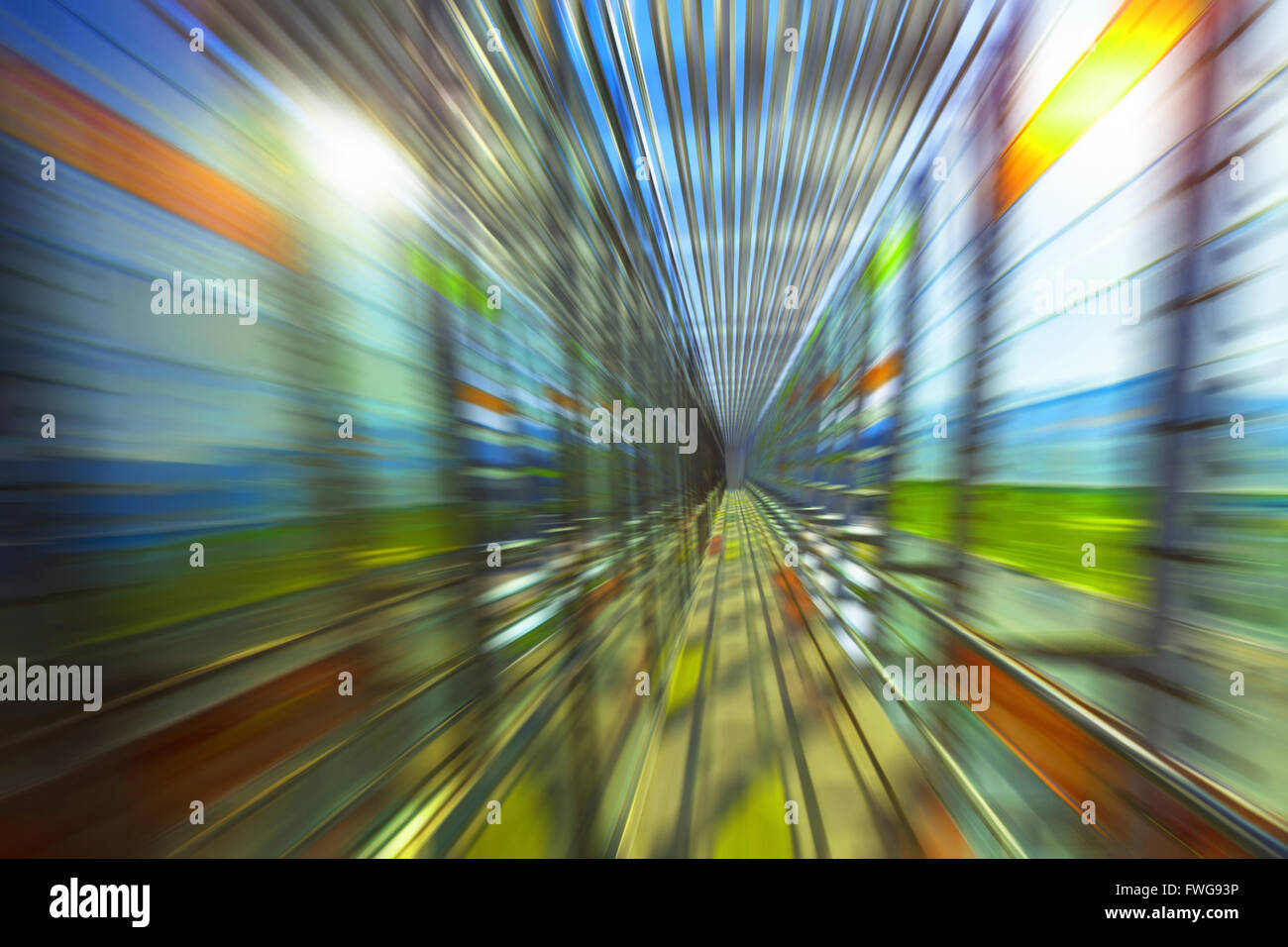 Abstract with diminishing perspective. Stock Photo