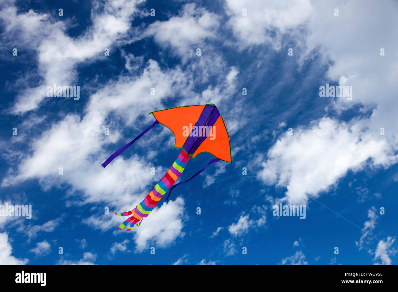 Kite flying in the sky Stock Photo Alamy