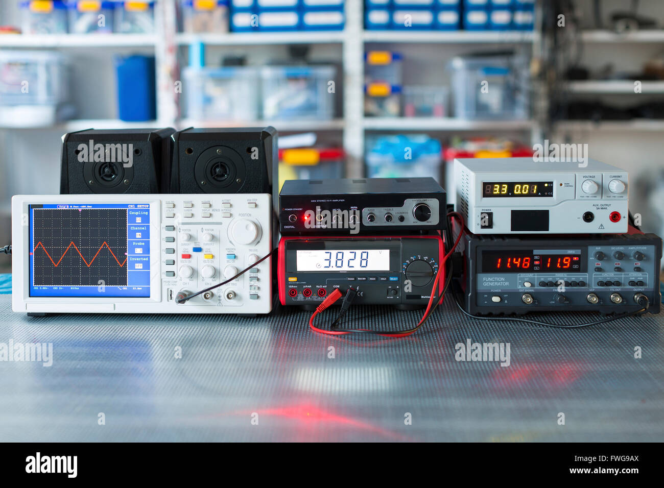 Digital measuring devices Stock Photo Alamy