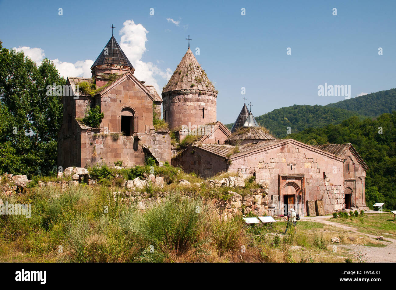 Goshavank Monastery previously known as Nor Getik a 12-13th century Armenian monastery located in the village of Gosh. Stock Photo