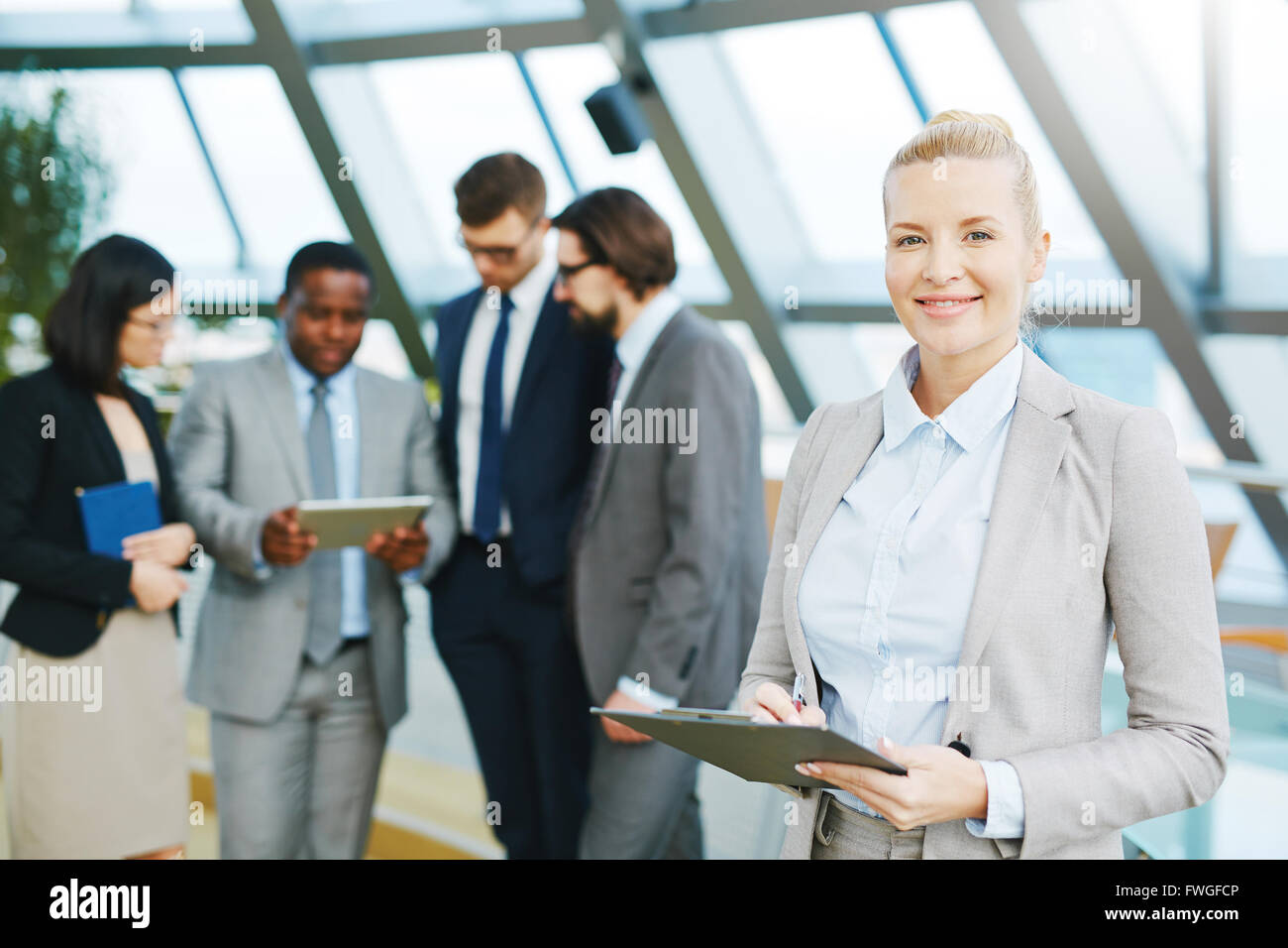 Successful secretary Stock Photo