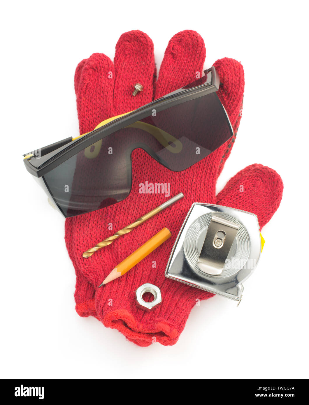 set of tools and instruments isolated on white background Stock Photo Alamy