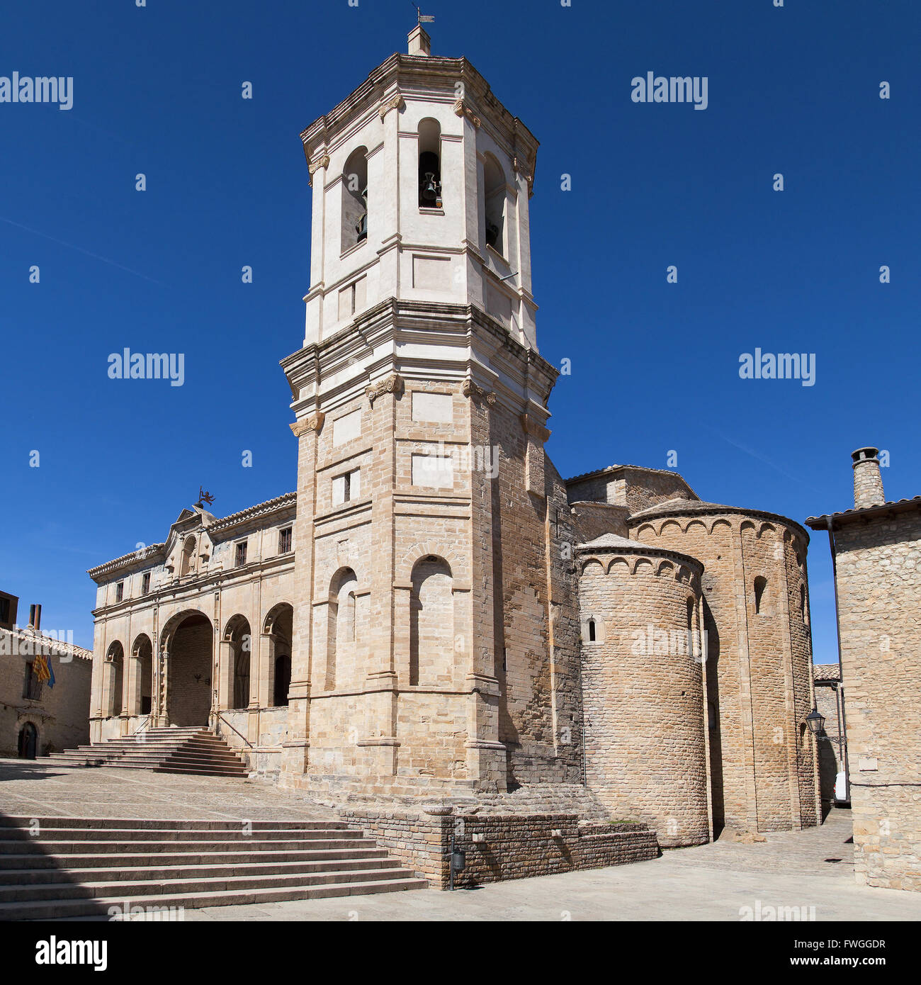 Cathedral Of San Vicente In Roda De Isabena Aragon Spain Stock Photo 