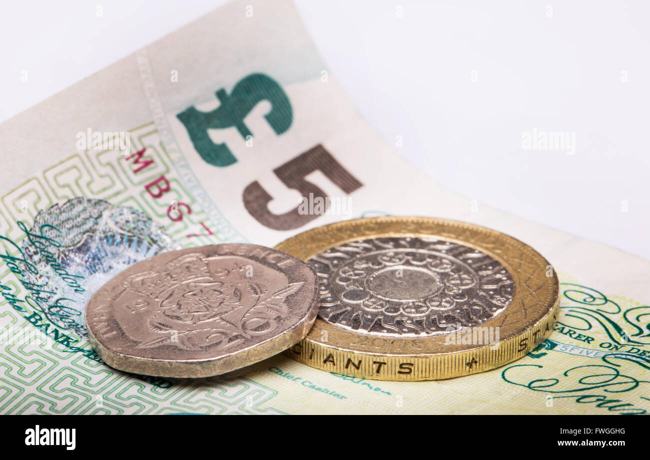 Photo of seven pound twenty pence the new living wage for the UK Stock Photo