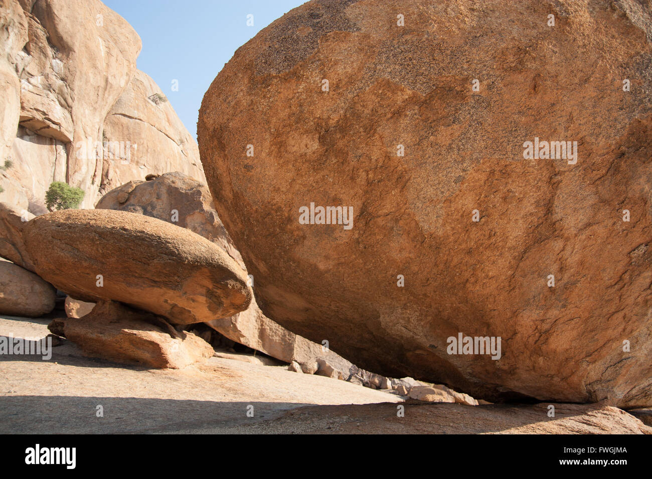 Boulders In Desert Stock Photo