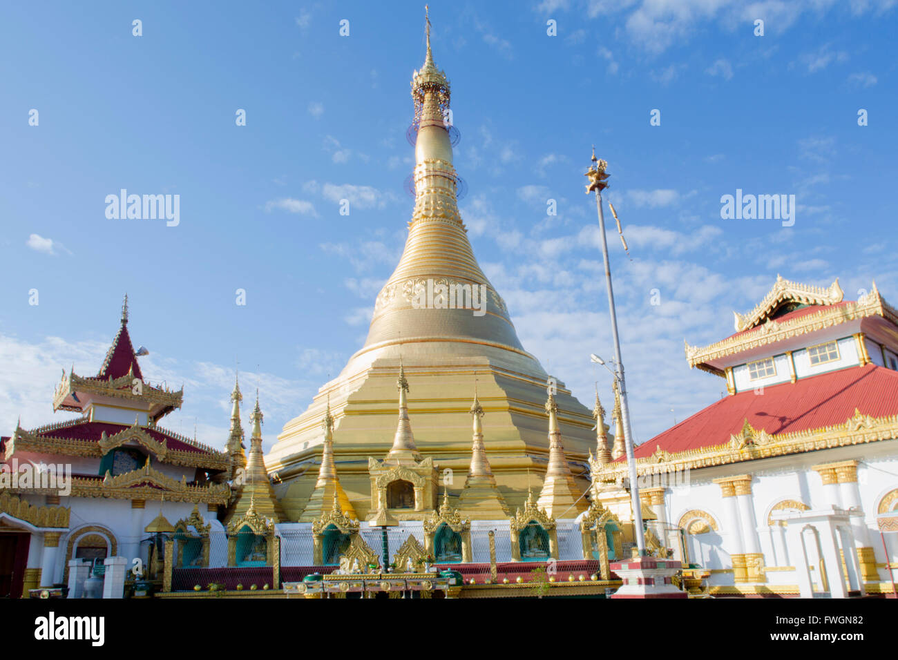 The Kyaik Tan Lan pagoda in the centre of Mawlamyine, Mon, Myanmar (Burma), Southeast Asia Stock Photo