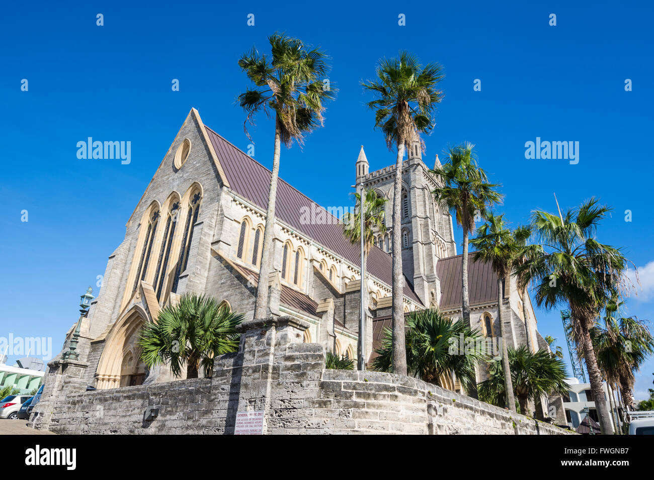 Bermuda anglican cathedral, Hamilton capital of, Bermuda, United Kingdom Stock Photo
