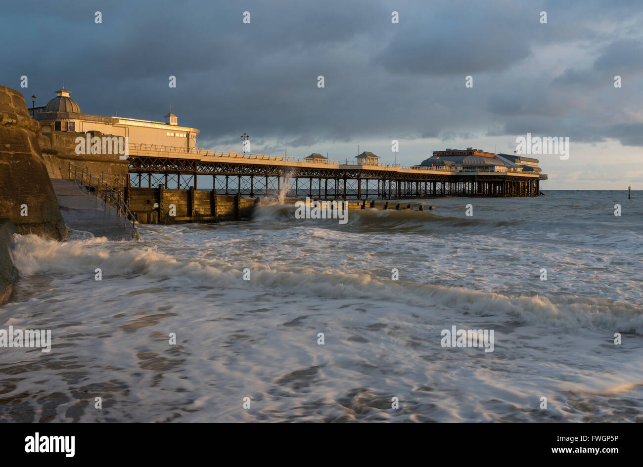 A view of Cromer pier, Norfolk, England, United Kingdom, Europe Stock Photo