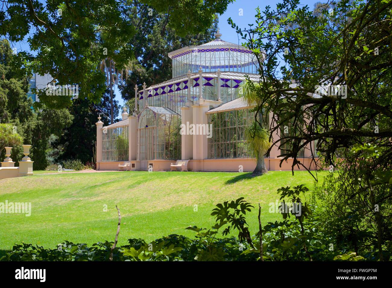 Botanical Gardens, The Palm House, Adelaide, South Australia, Oceania Stock Photo