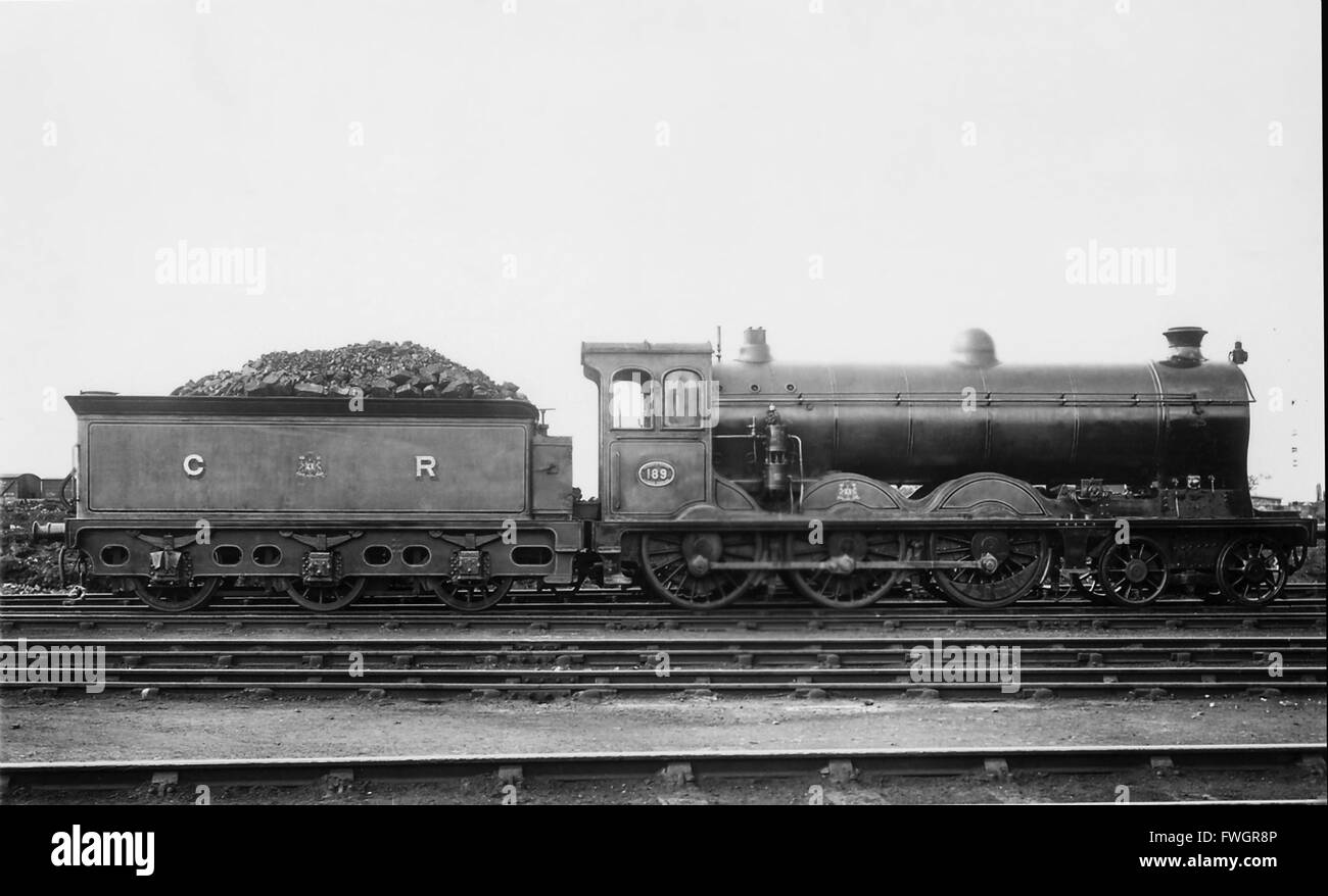 Caledonian Railway 4-6-0 steam locomotive 189 of the 184 Class Stock Photo