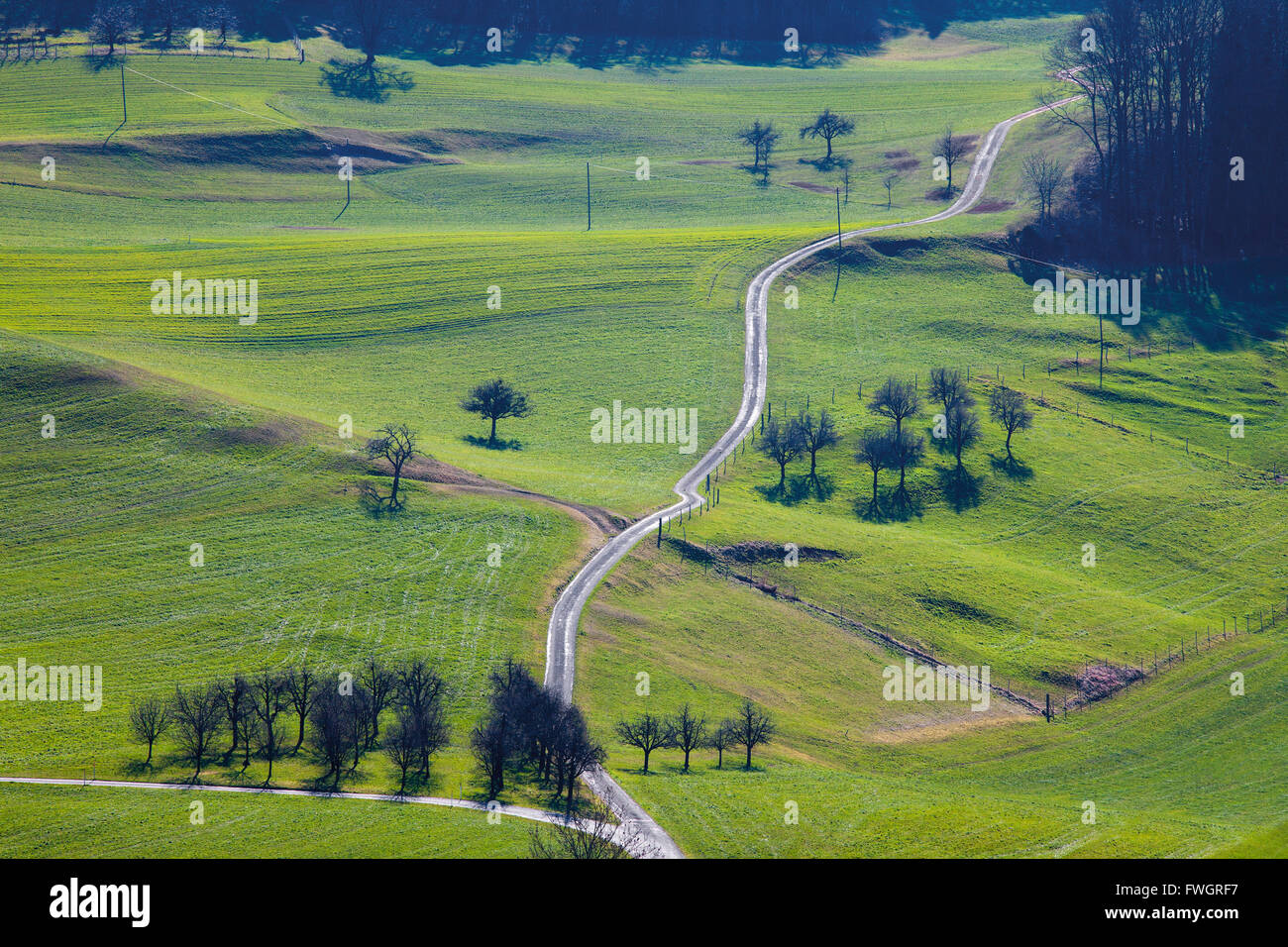 Swiss landscape near Basel Stock Photo - Alamy