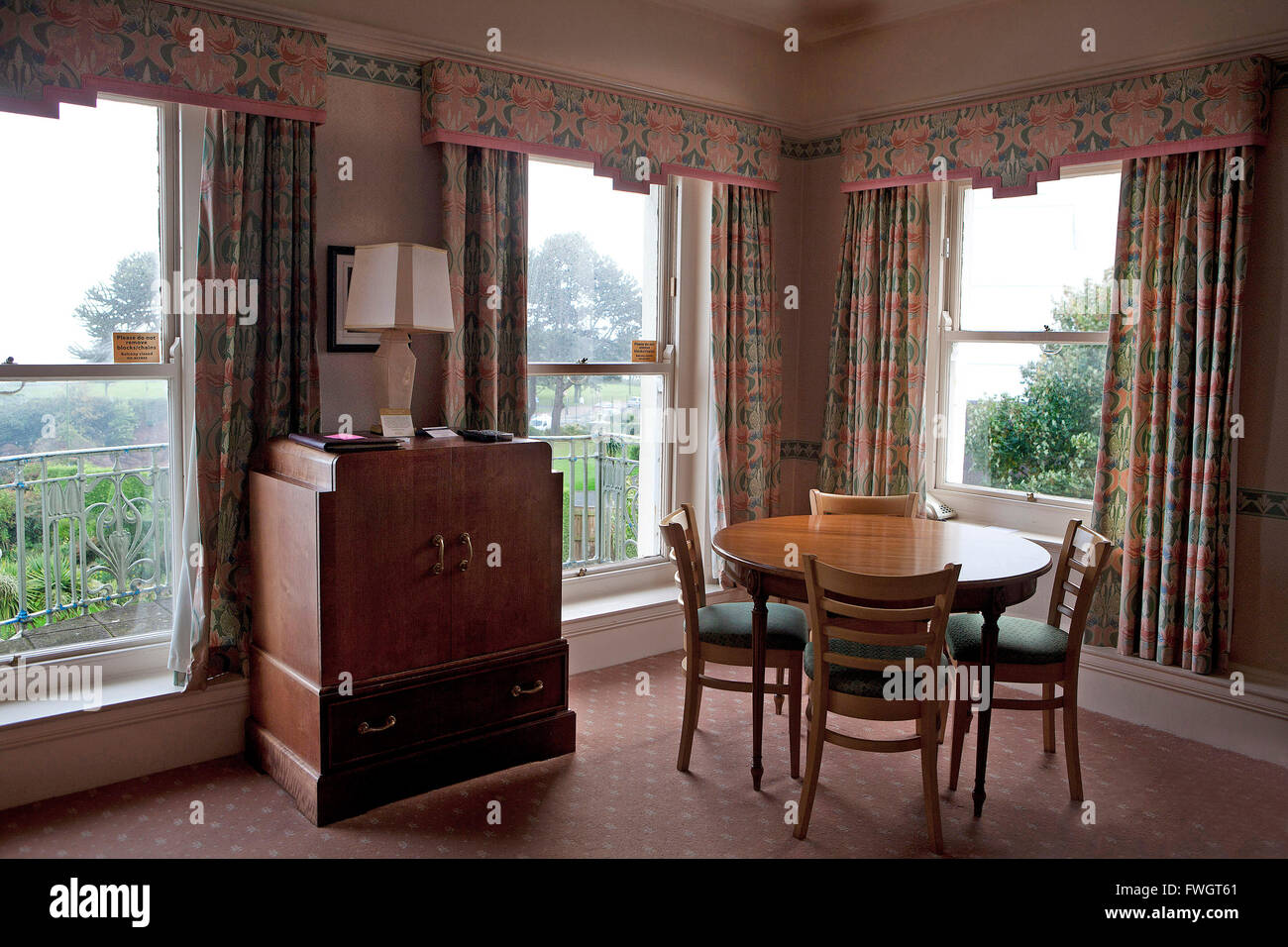 Agatha Christie's Torquay: Agatha Christie Suite at the Grand Hotel Stock Photo