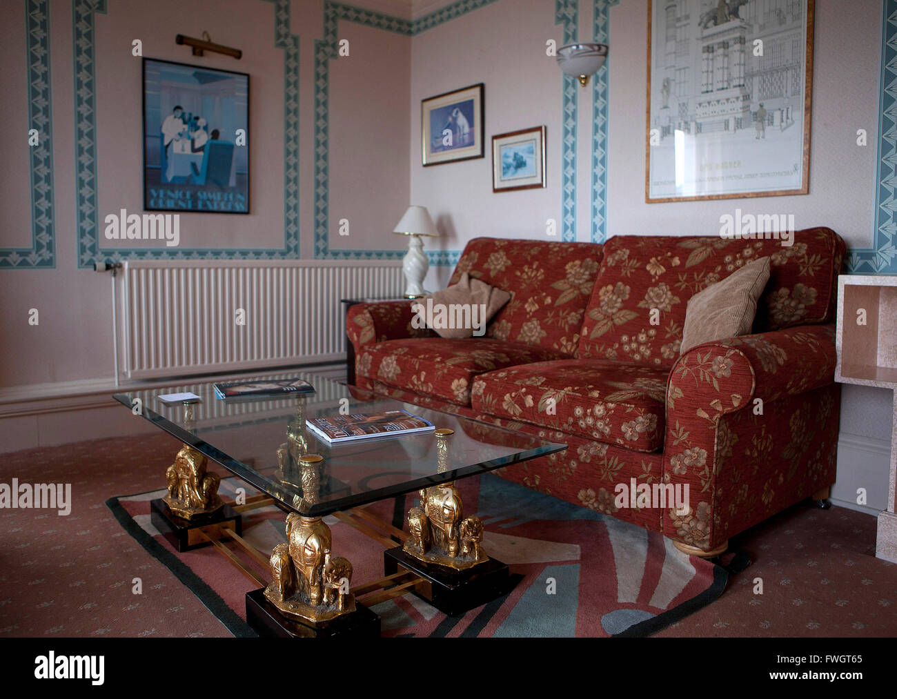 Agatha Christie's Torquay: Agatha Christie Suite at the Grand Hotel Stock Photo