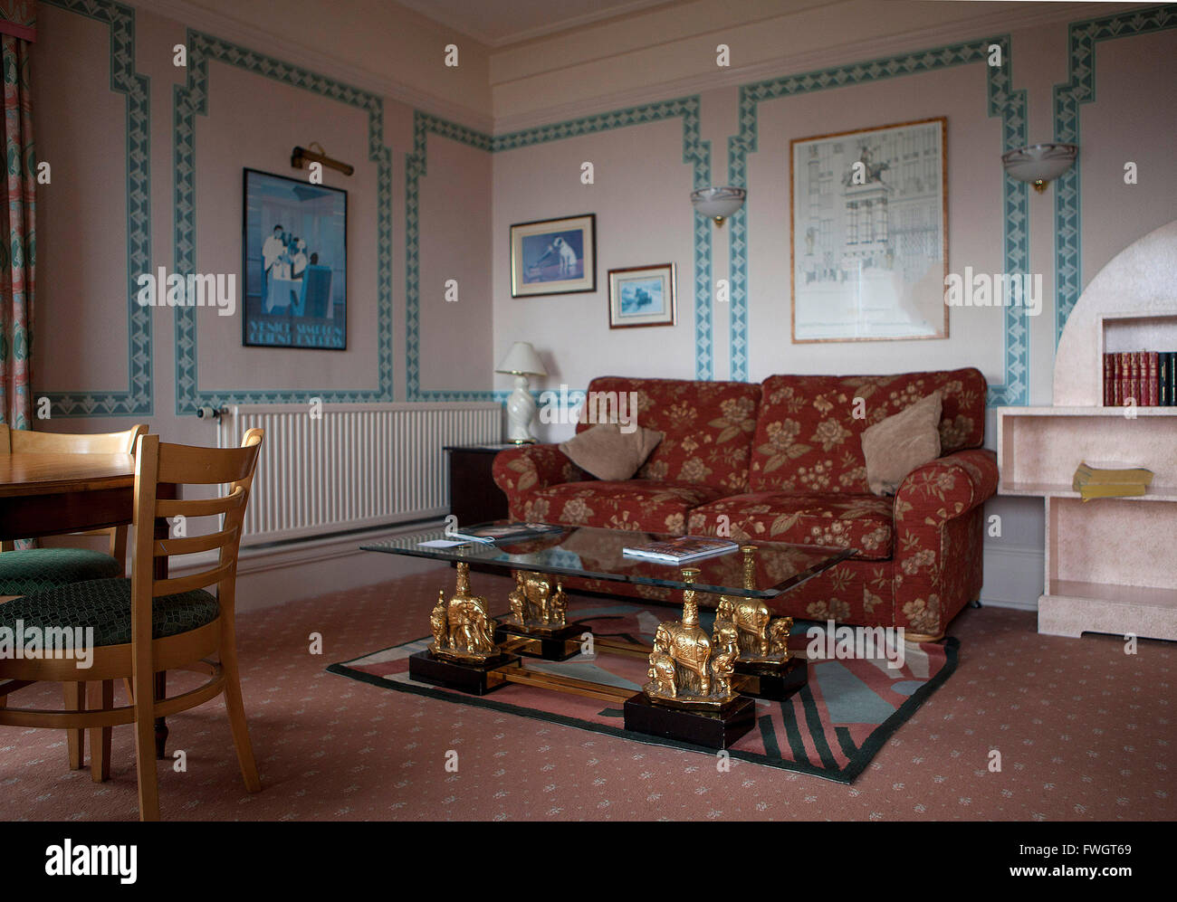 Agatha Christie's Torquay: Agatha Christie Suite at the Grand Hotel Stock Photo