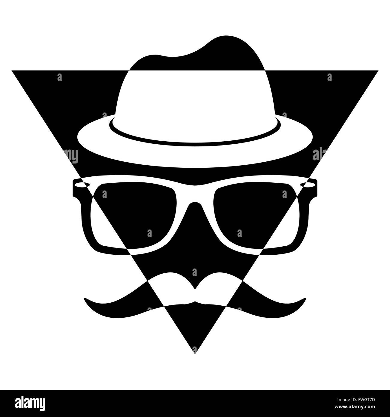 Illustration Vector Graphic Triangle Hipster for different purpose in web and graphic design Stock Vector