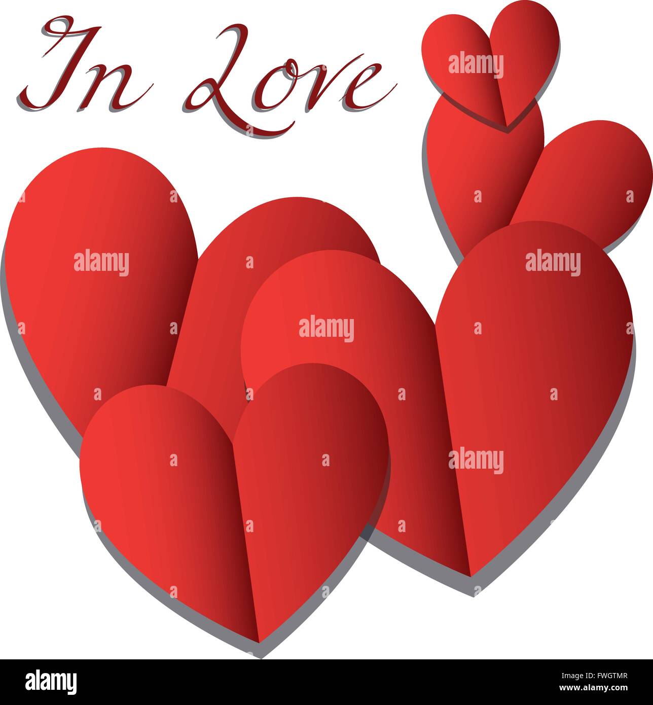Illustration Vector Graphic Hearts, Love and Romantic for different ...
