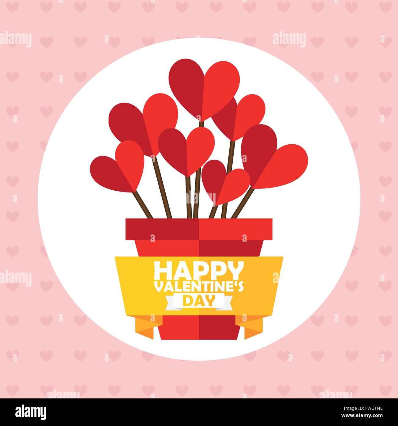 Illustration Vector Graphic Hearts, Love and Romantic for different purpose in web and graphic design Stock Vector