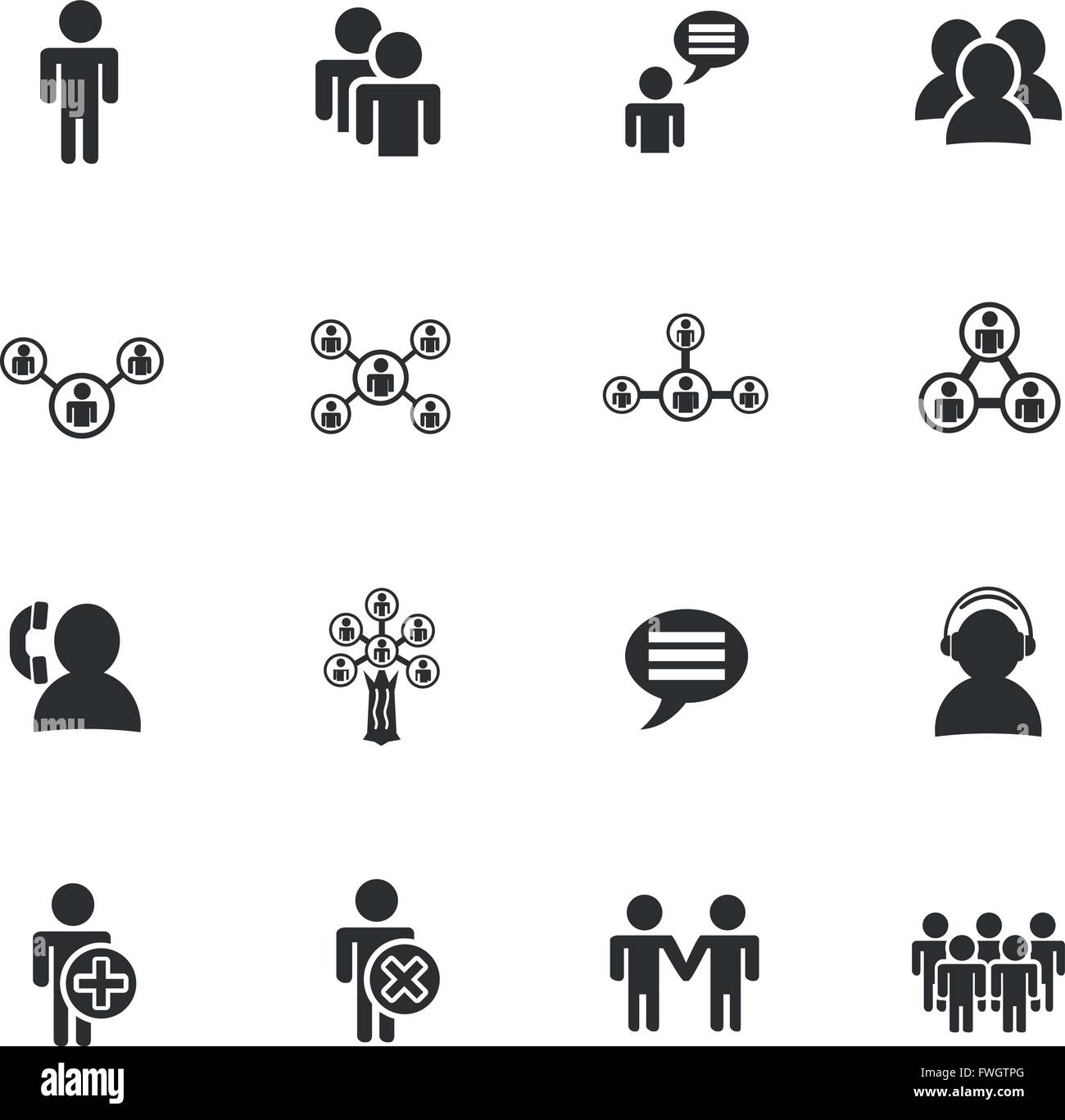 community web icons for user interface design Stock Vector Image & Art ...