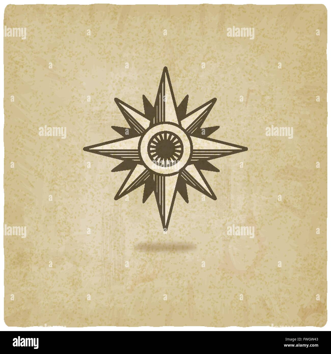 wind rose old background - vector illustration. eps 10 Stock Vector ...