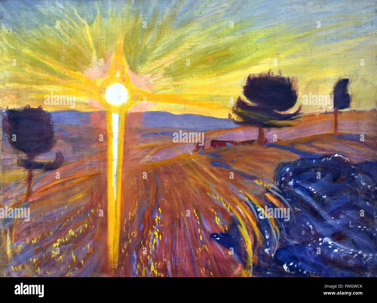 Radiant Sunset 1900 Wojciech Weiss 1875 – 1950 Polish painter and 