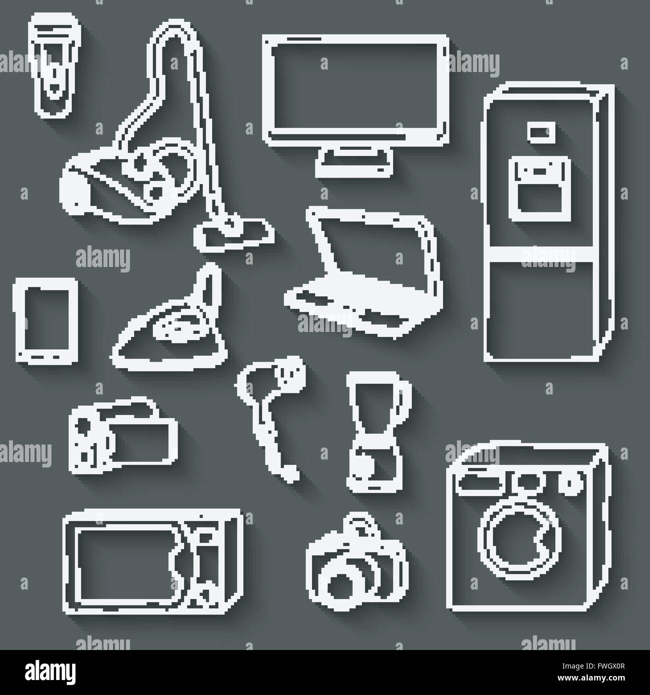 Electrical shaver Stock Vector Images - Alamy