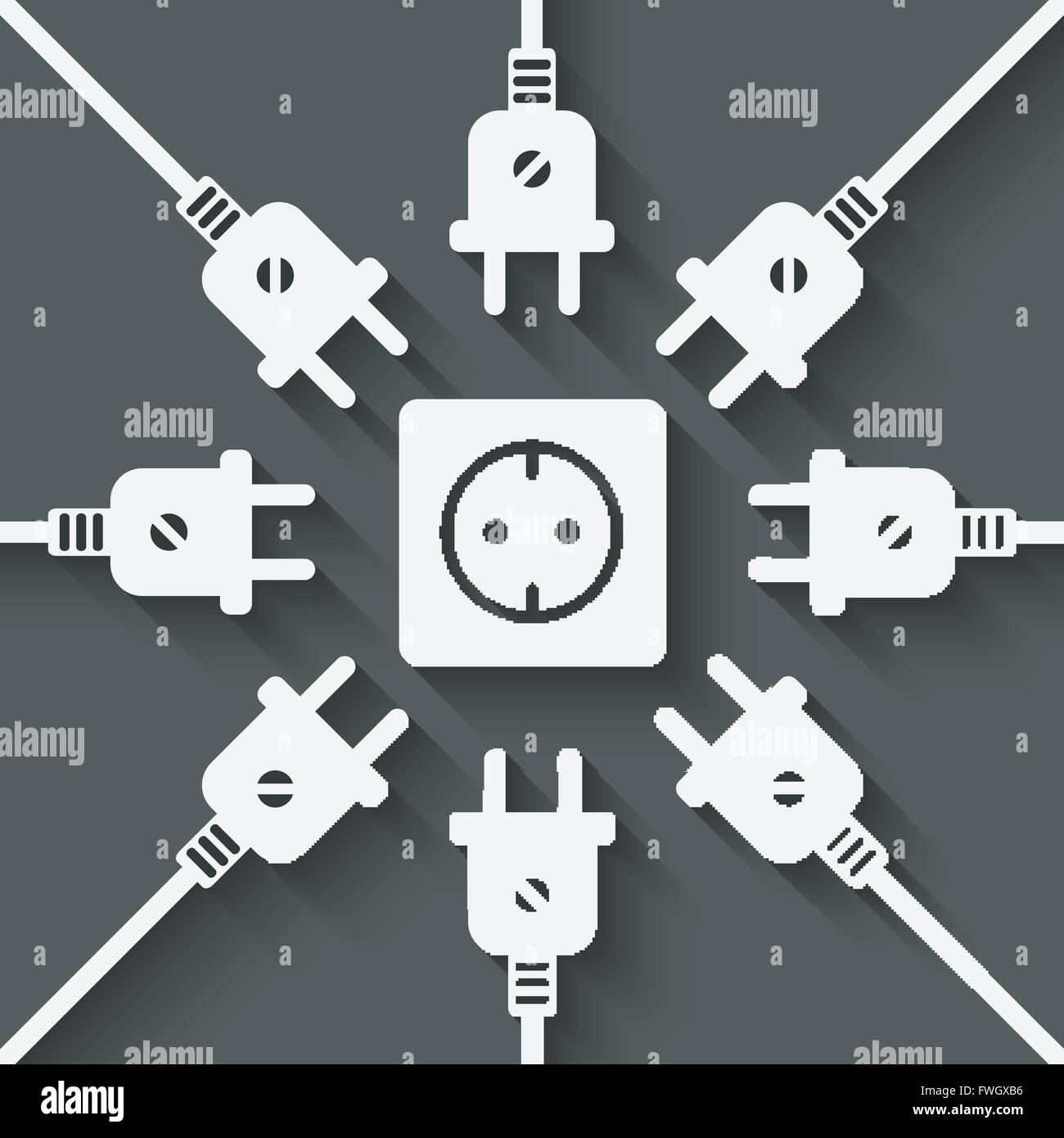 Plugs vector vectors hi-res stock photography and images - Alamy