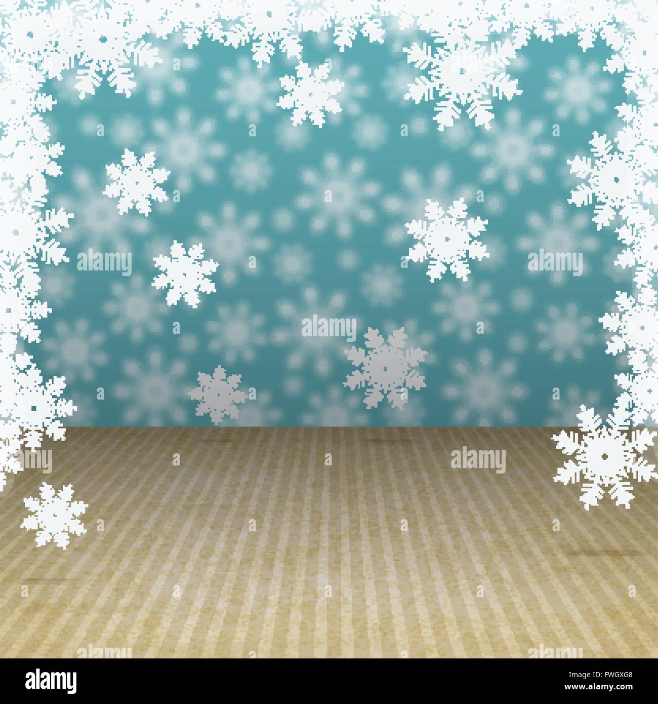 Winter holiday background with snowflakes - vector illustration. eps 10 ...