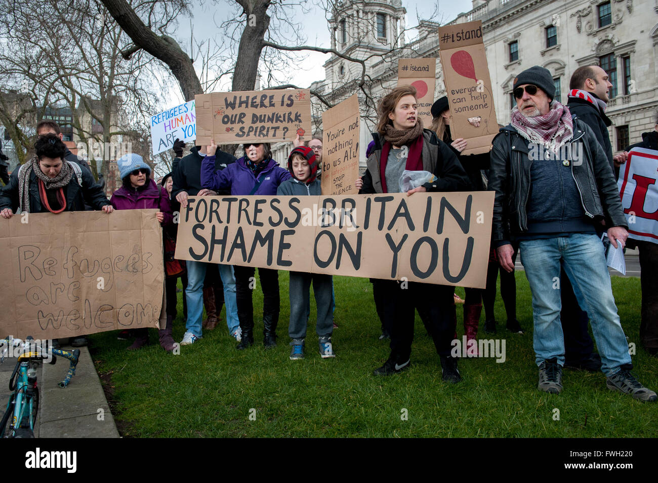 Image result for refugees welcome protesters