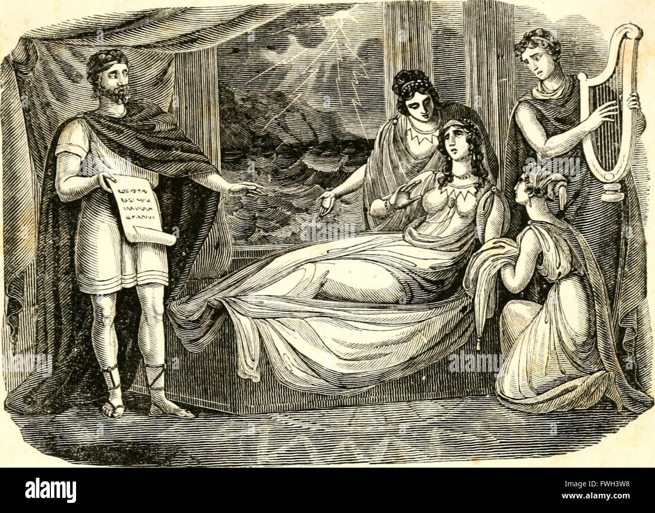 The dramatic works of William Shakespeare - accurately printed from the text of the corrected copy left by the late George Steevens, Esq. - with a glossary, and notes, and a sketch of the life of Stock Photo