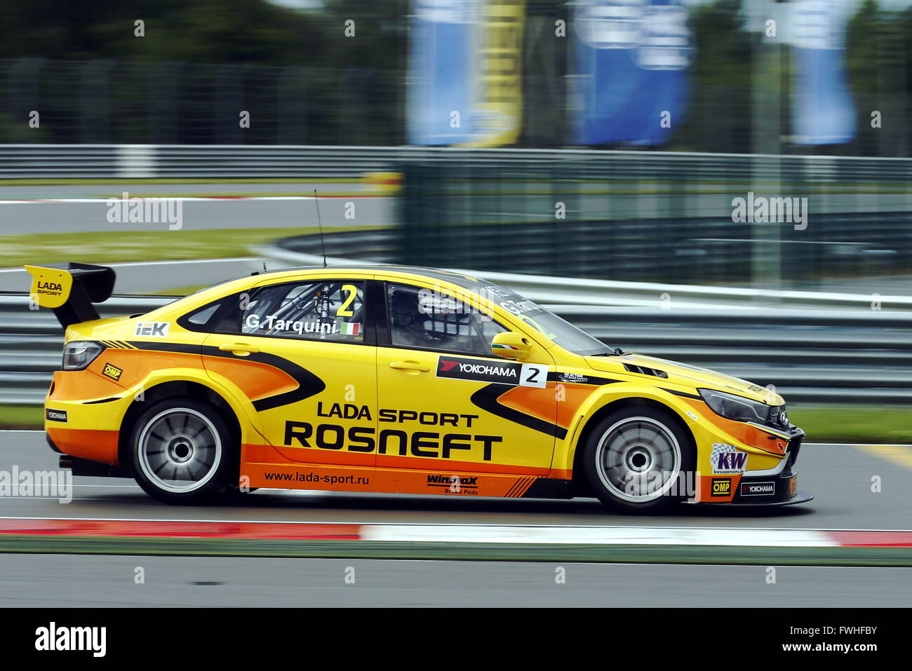 Moscow Region Russia June 12 2016 Lada Sport Rosneft Driver Stock Photo Alamy