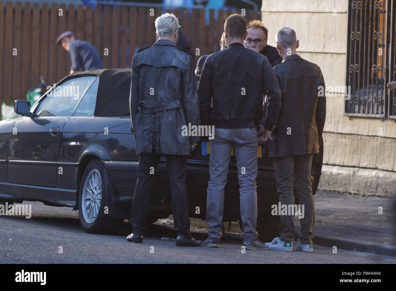 9th June 2016. Exclusive pictures ts2 the demise of Ewan MacGregor  the cast on set with Danny Boyle trainspotting two film #T2 Stock Photo